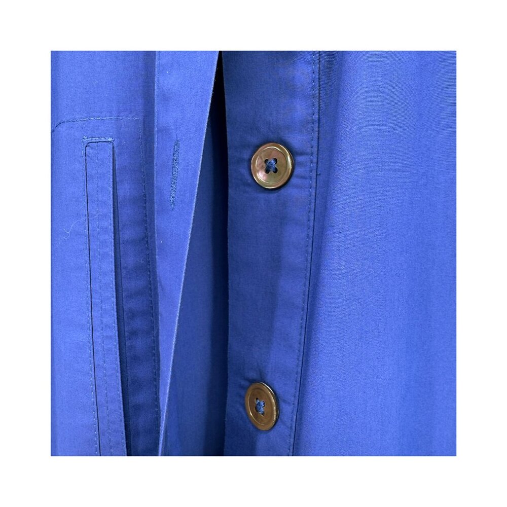 Co. Midi Length Blue Poplin Dress Size: XS - Picture 4 of 15